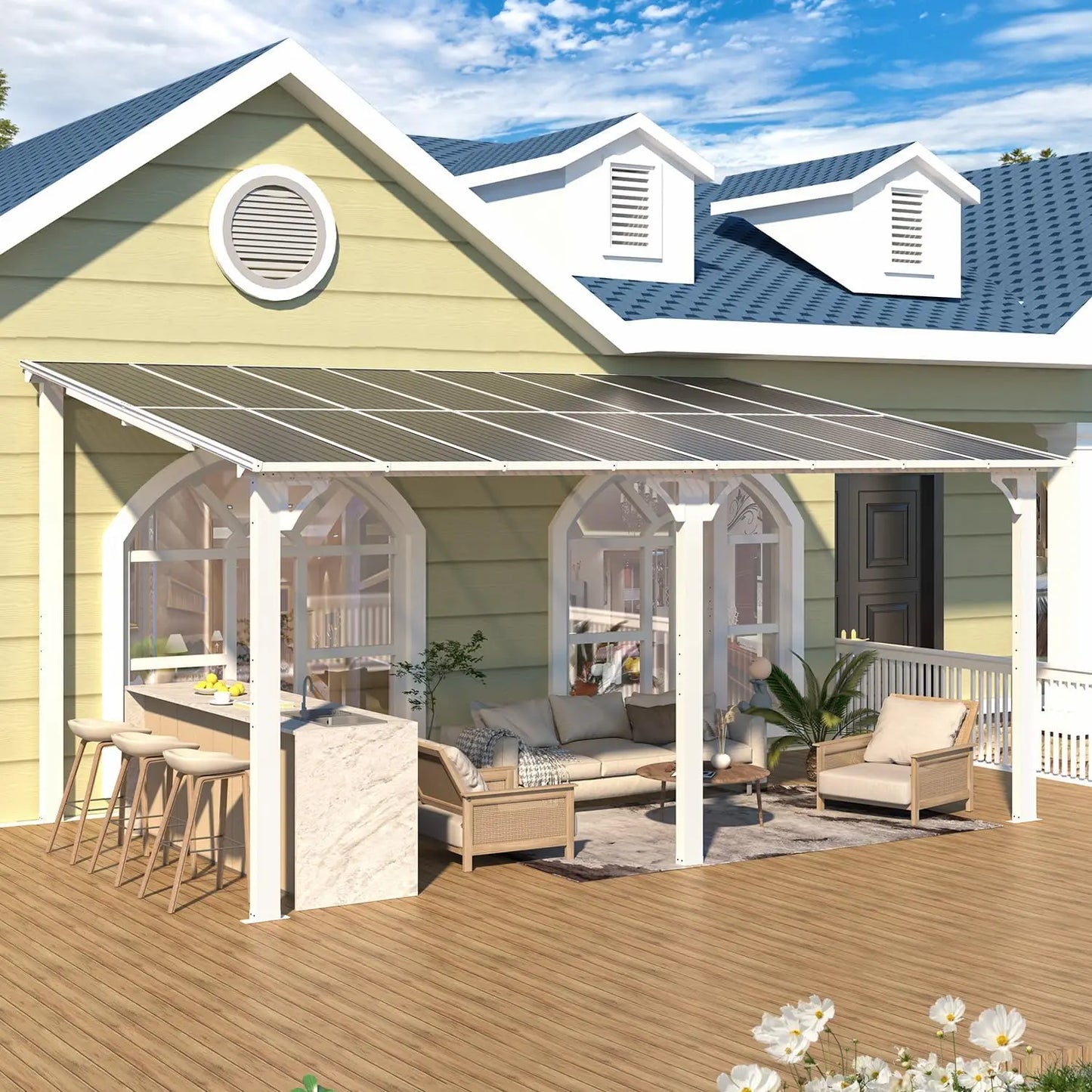 Outdoor Metal Gazebo Pergola Shelter For Patio Living