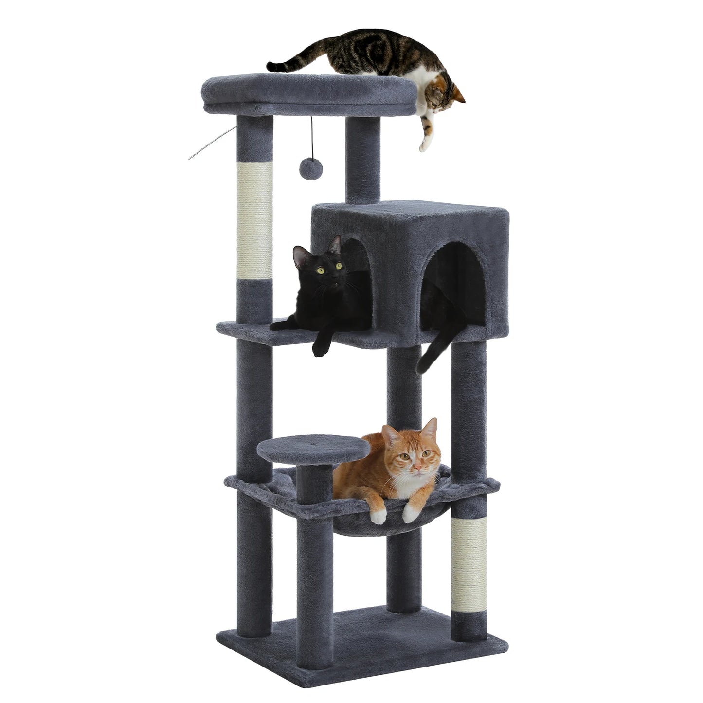 PEQULTICN Multi Level Cat Tree Tower With Condo And Hammock