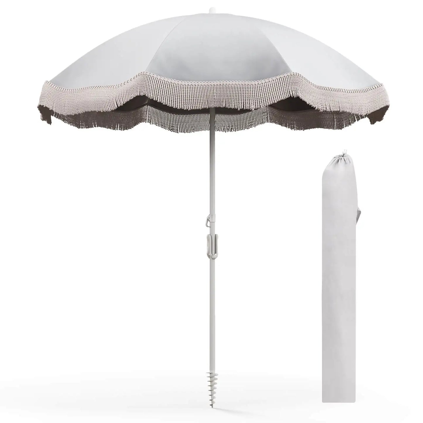 HOMASIS Outdoor Patio Umbrella With Push Button Tilt Carrying Bag