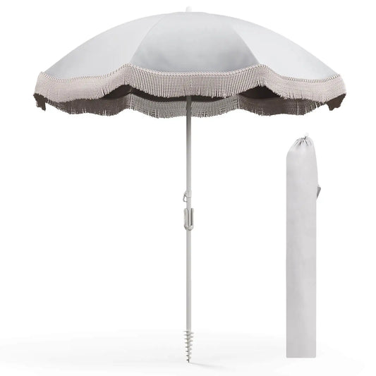 HOMASIS Outdoor Patio Umbrella With Push Button Tilt Carrying Bag