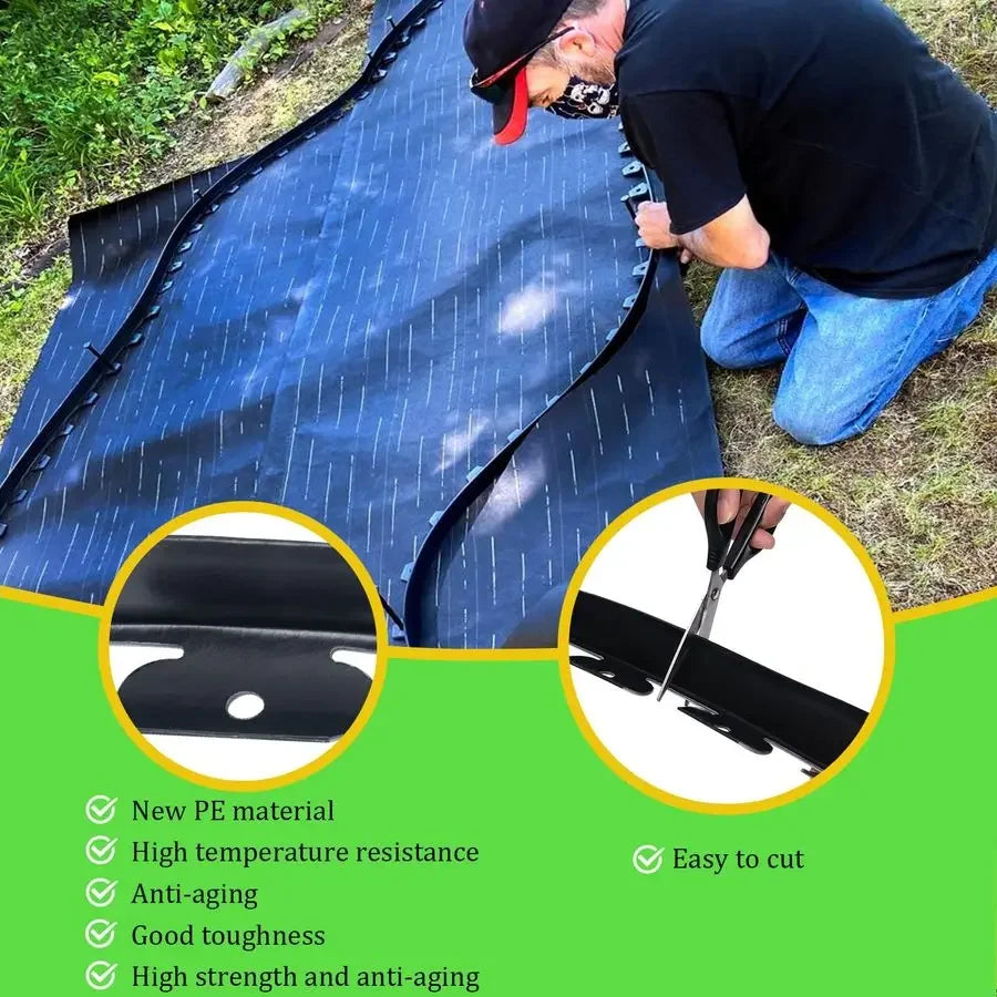 XMSJ Landscape Edging Kit With Connectors And Spikes