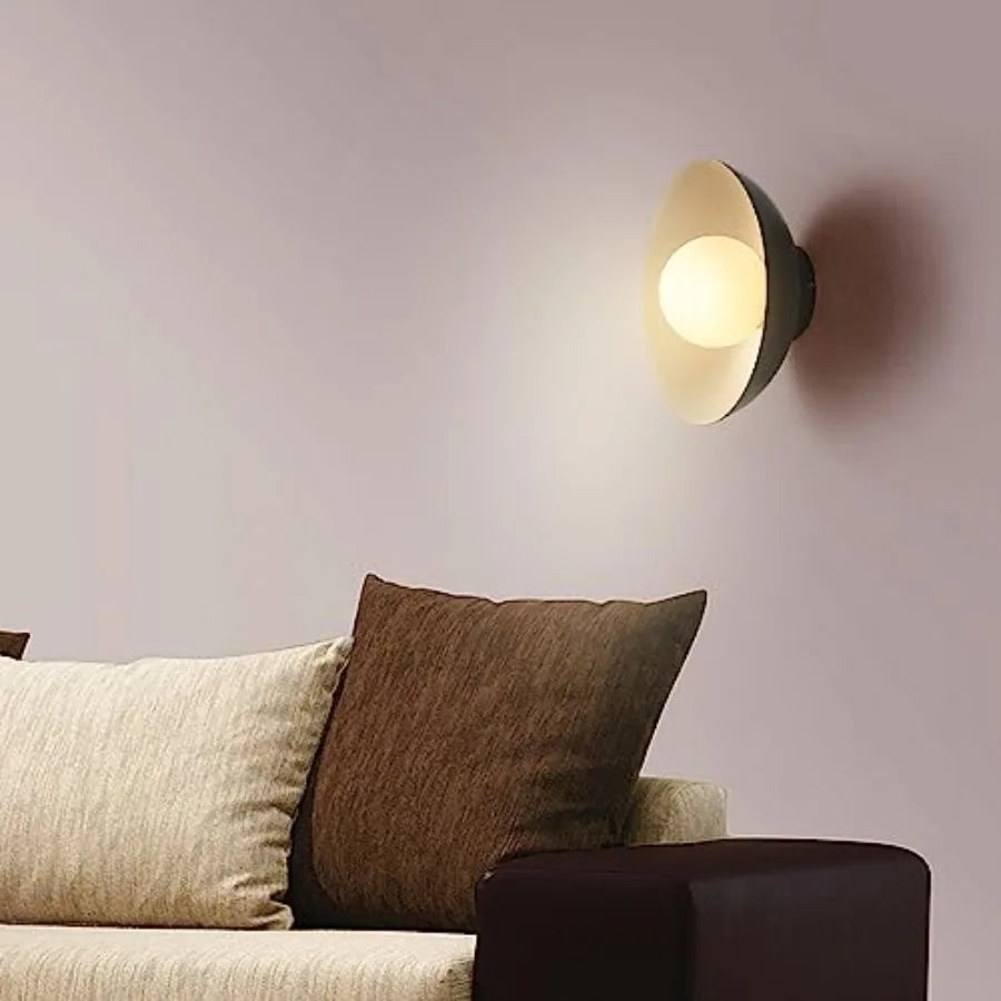 Flush Mount Ceiling Light With Opal Glass Dual Shade