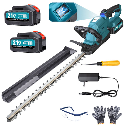 XYSD Cordless Hedge Trimmer With Battery And Rotatable Head 3000 RPM