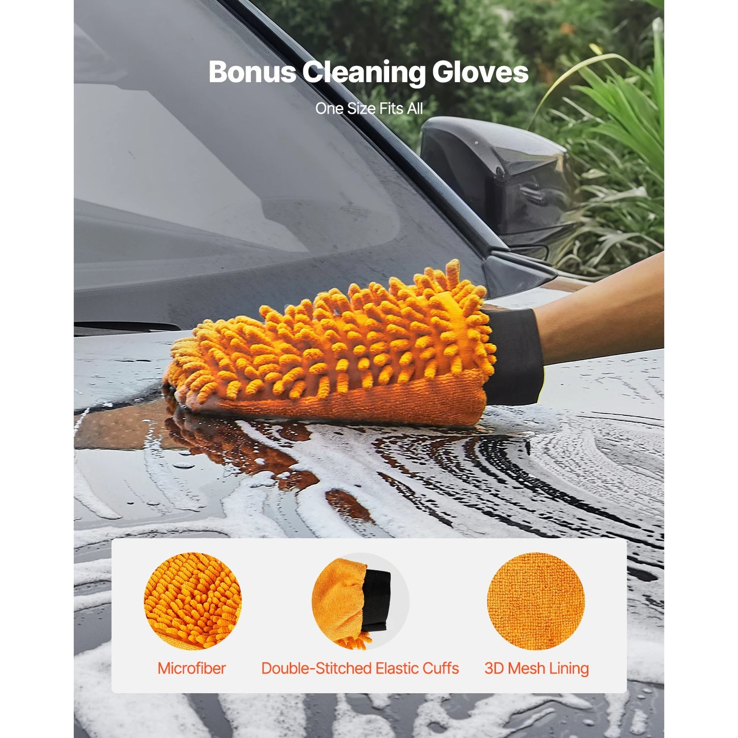 SucceBuy Stainless Steel Undercarriage Cleaner For Pressure Washers 4000 PSI