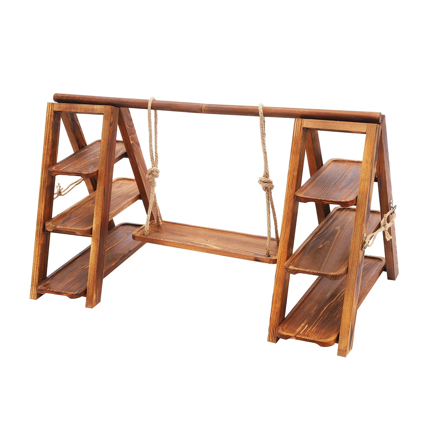 Bymaocar 3 Tier Wooden Cake Stand Wedding Dessert Serving Tray