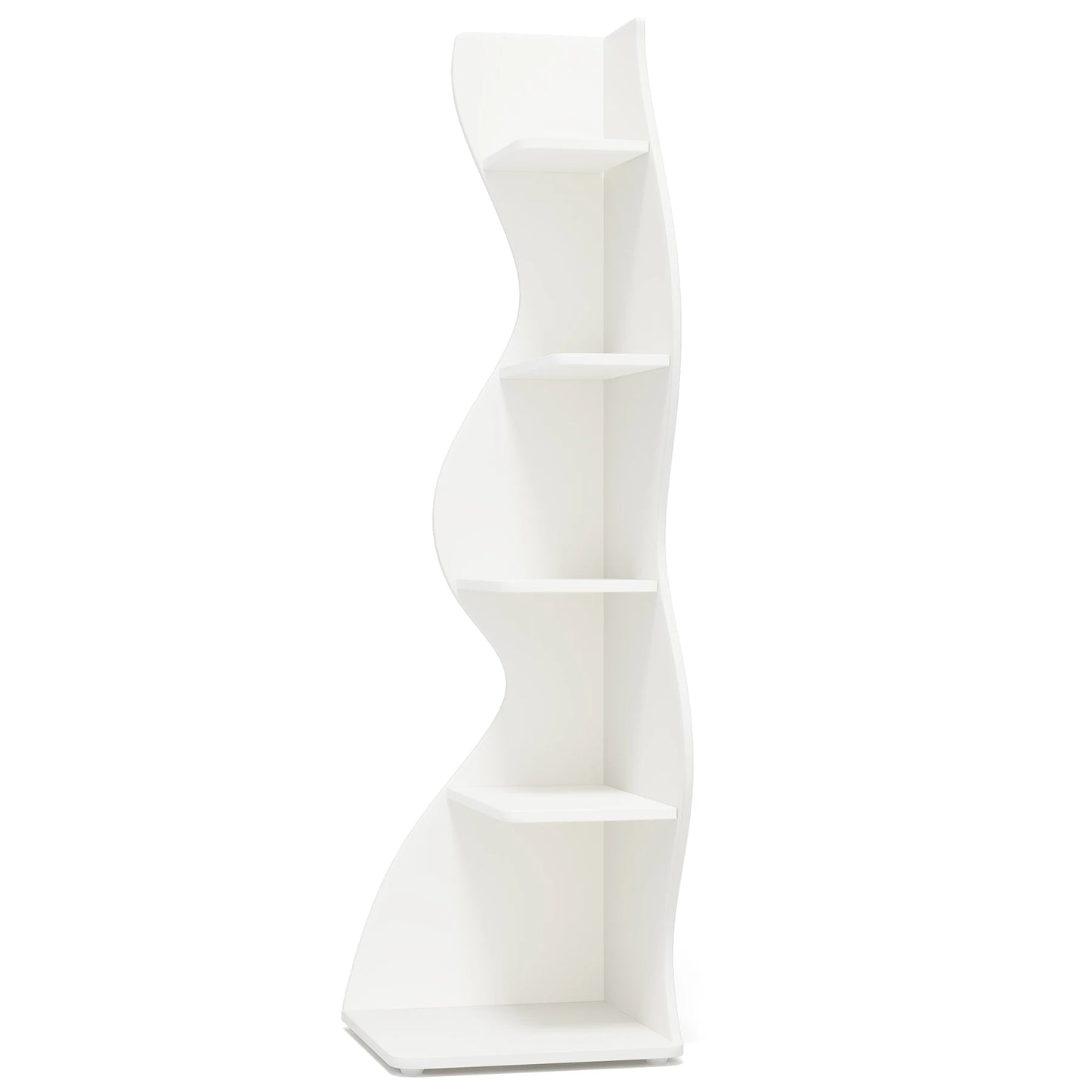 Tribesigns 5-Tier Corner Shelf Modern Wall Bookcase Plant Stand