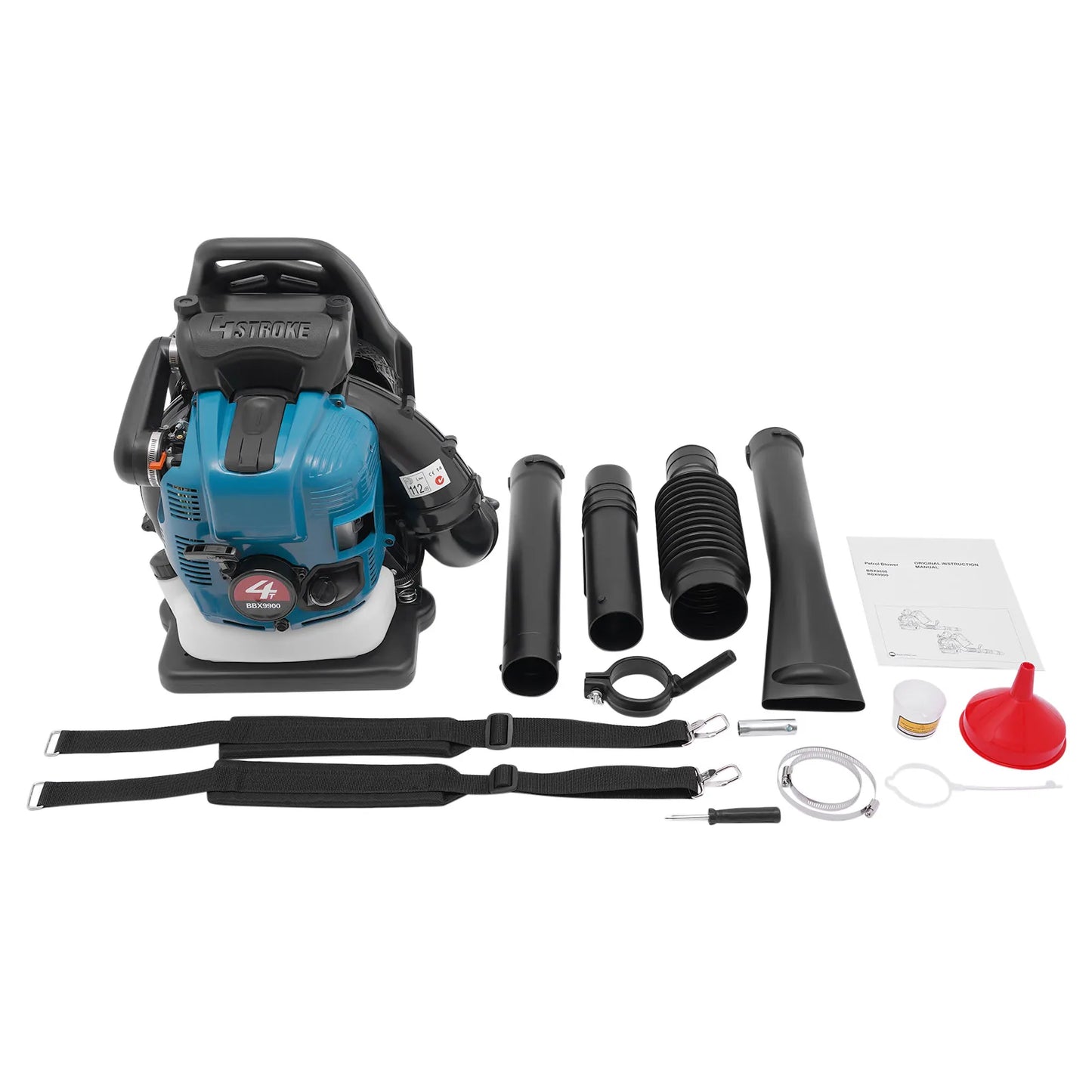 Bymaocar Backpack Leaf Blower 75.6cc Gas Powered 2.6KW 7000RPM