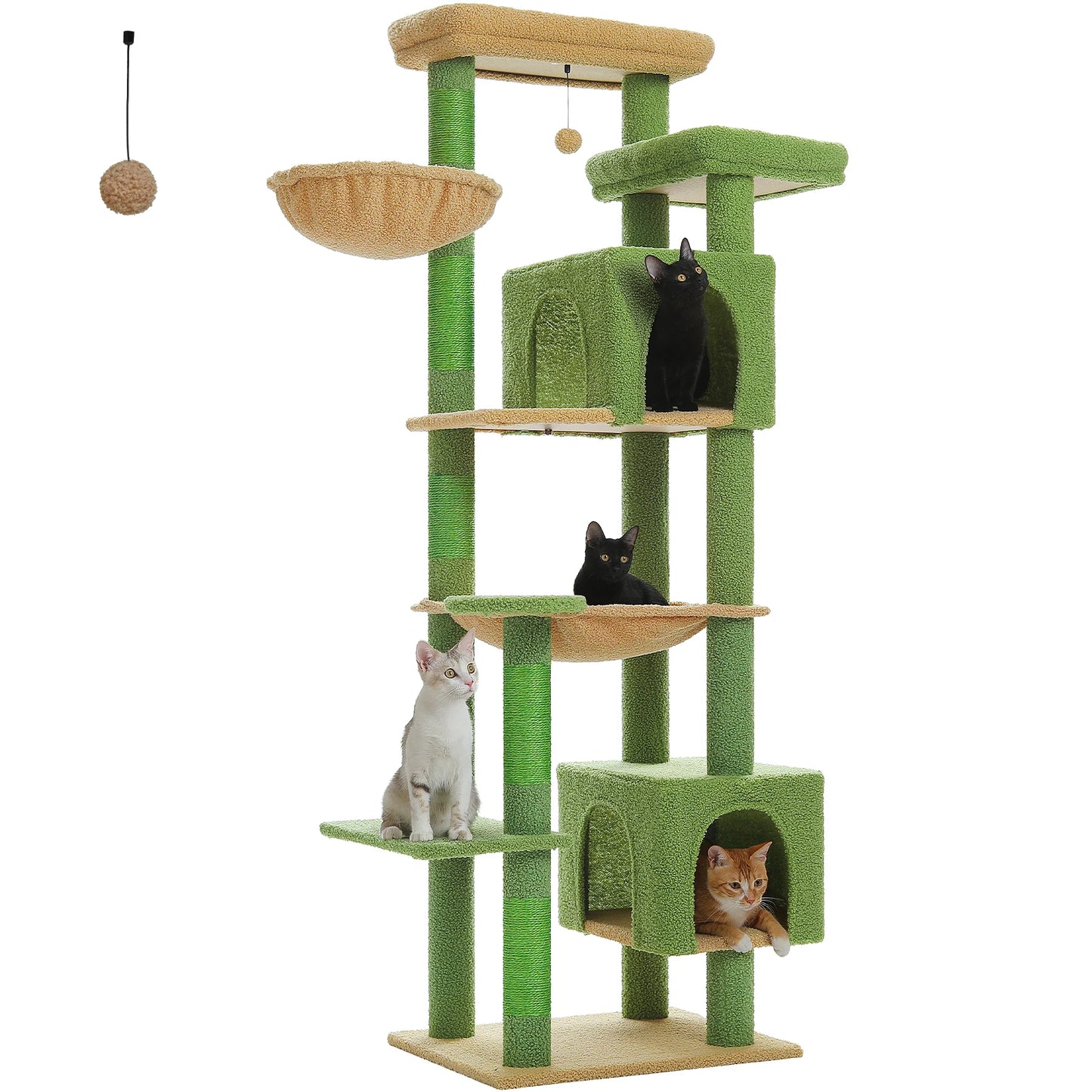 PAWZ Road Cat Tree Multi-Level Plush Condo With Scratching Posts
