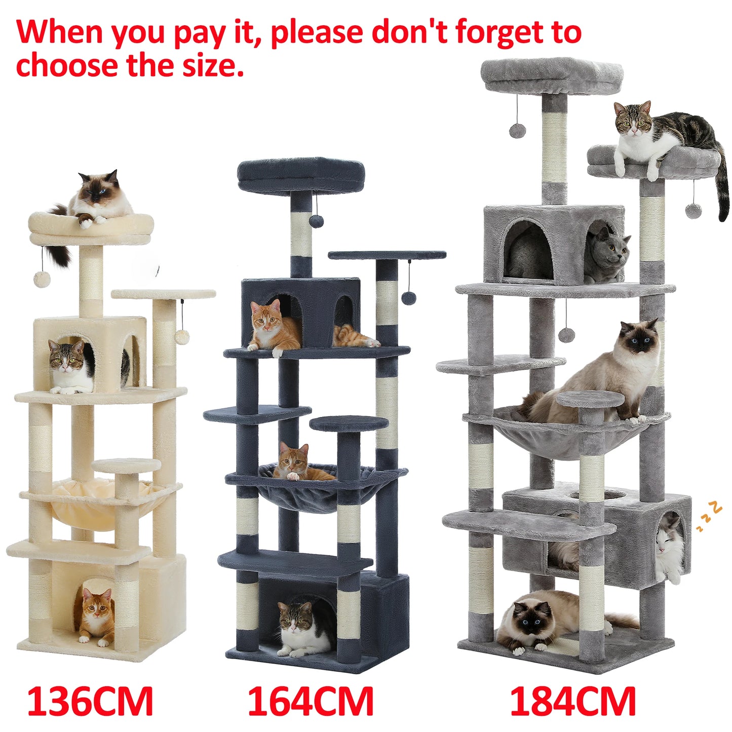 PAWZ Road Cat Tree Indoor Tower With Sisal Scratching Posts