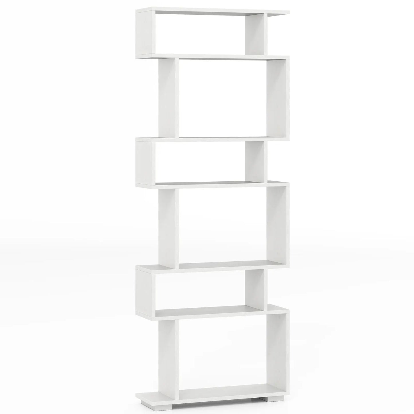 Homasis 6 Tier S Shaped Geometric Bookshelf Anti Toppling Kit