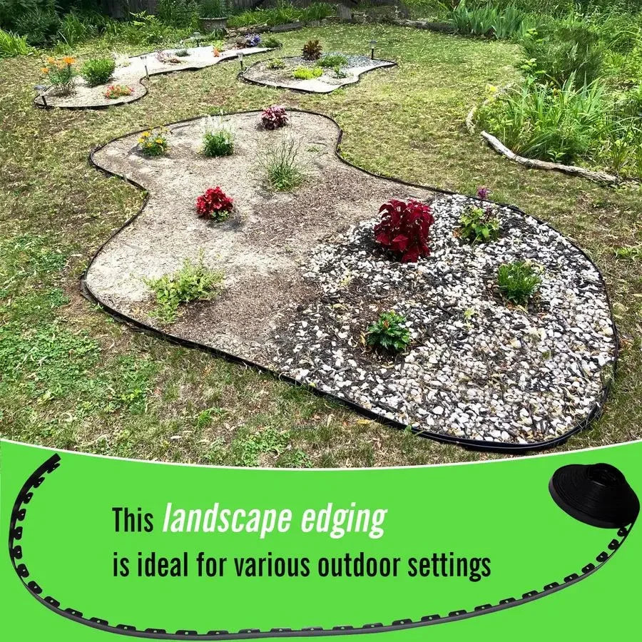 XMSJ Landscape Edging Kit With Connectors And Spikes