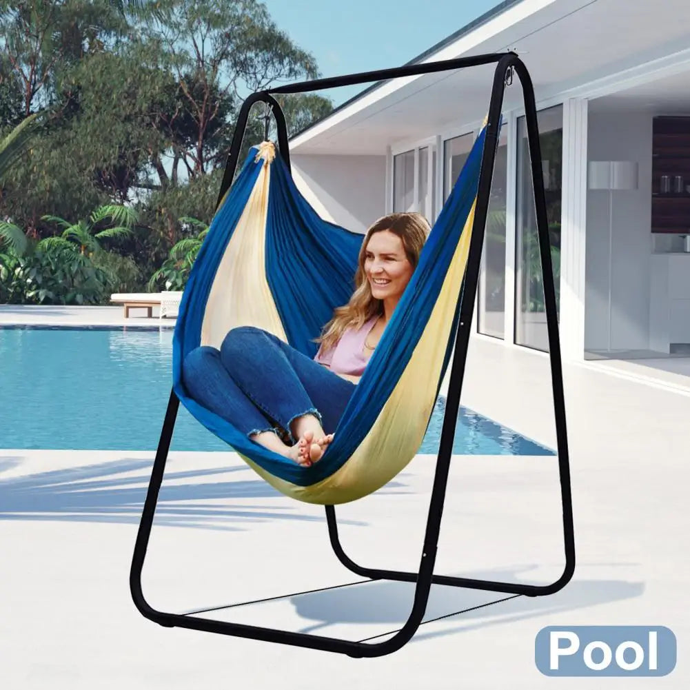 A Frame Hammock Chair Stand With Strong Metal Support