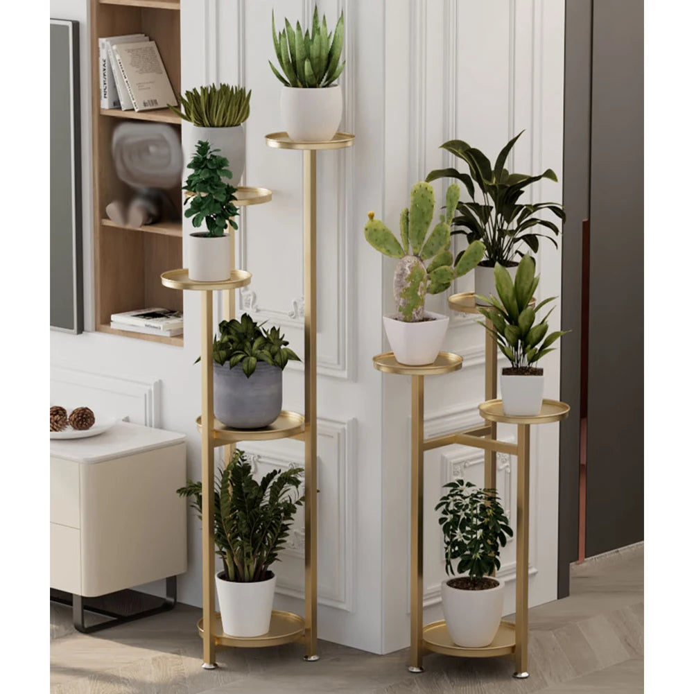 TWISTER.CK Tiered Plant Stand Indoor Five Tier Metal Corner Shelf